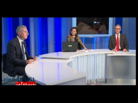 Foto di un momento della trasmissione di Toscana Tv con Daniele Mannelli Leonardo Pasquini e Maria Teresa Rabotti.jpg